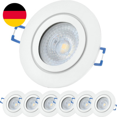 Sweet Led Einbaustrahler Bad Dimmbar,Ip44 Aluminium Ø84Mm,Feuchtraum Einbauleuch