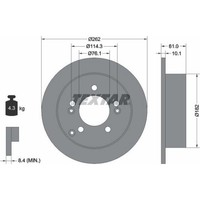 2X Textar 92156803 Bremsscheibe FüR KIA Hyundai Sonata Tucson XG Sportage VAN