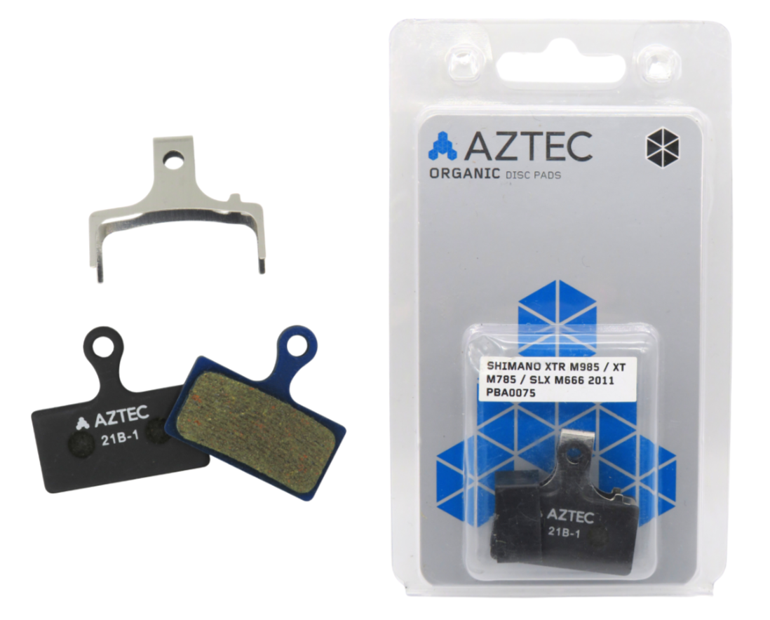 Aztec Disc Brake Pads For Shimano XTR M985 XT M785 SLX M666 2011 Organic PBA0075