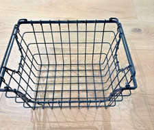 Vintage Milk Bottle Wire Metal Fruit Crate Carrier Farmhouse Decor Dairy