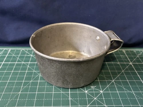 Pre WW1 US Military Rare Experimental Aluminum Mess Cup RIA 1908