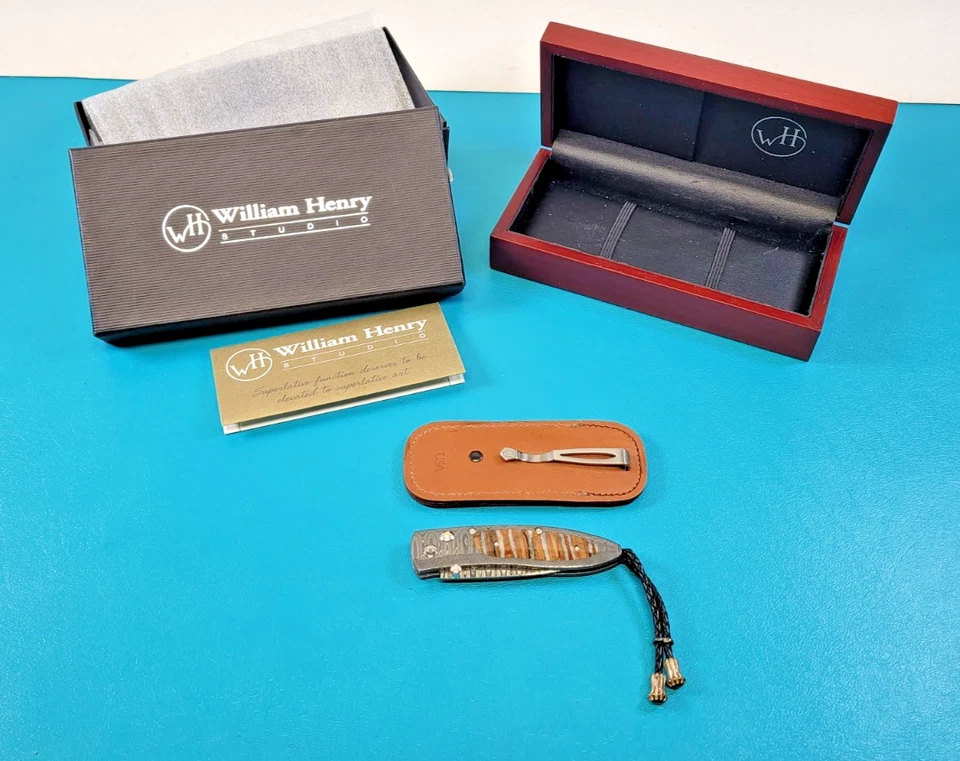 Cuchillo Plegable William Henry Modelo B05-DMTW Diamond Monarch HRC-67 TR576 Foto 3 de 4