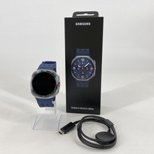 Samsung Galaxy Watch Ultra 2025 47mm Blue Titanium LTE w/ Blue Marine Band