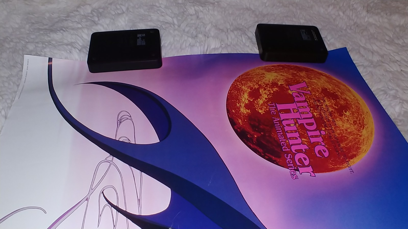 Vampire Hunter Darkstalkers OVA JPN Poster Capcom Import Playstation Sega Saturn