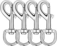 Heavy Duty Dog Leash Clips - Swivel Snap Hooks 4pcs