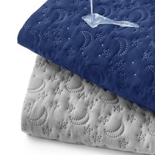 Waterproof Pack and Play Mattress Cover 2 Pack, Soft Quilted Pack and Play Ma...