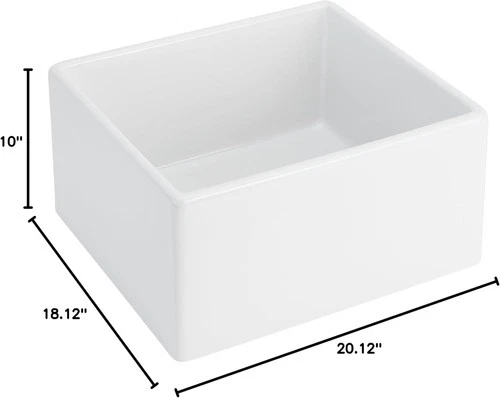 Signature Hardware 484937 20" Rowena Farmhouse Single Basin Fireclay Kitchen - Picture 4 of 4