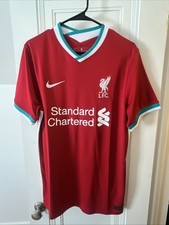 Nike Liverpool FC 2020-21 Home Jersey - Men's Size Large - LFC Red/Teal Shirt