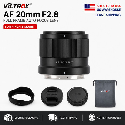 Viltrox 20mm F2.8 Full Frame Lens for Cameras Z5 Z7 Z6II Z7II Z9 Nikon Z-Mount