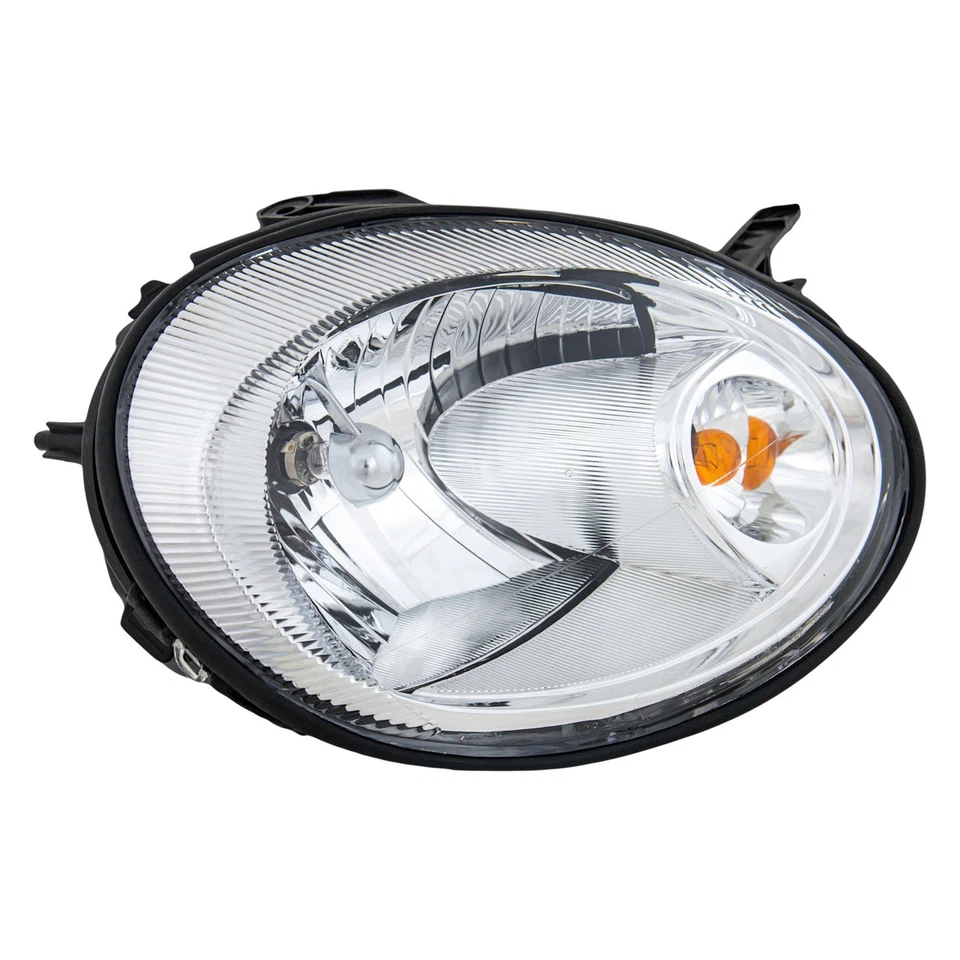 Halogen Headlight Set with Chrome Bezel Left and Right For 2003-2005 Dodge Neon - Image 2 of 4
