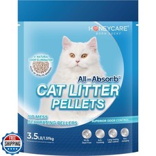 Honey Care All-Absorb Cat Litter Pellets, Zeolite, Long-Lasting Odor Control