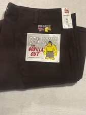 NEW Vintage Ben Davis Gorilla Cut Baggy Wide Leg 46X30 Brown Made In USA