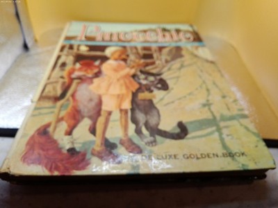 Pinocchio Deluxe Golden Book Collodi Rizzato 2nd printing 1966 large