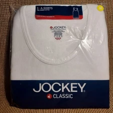 Jockey Classic Tank White 3 Pack A-Shirts SIZE Med 2004 VTG