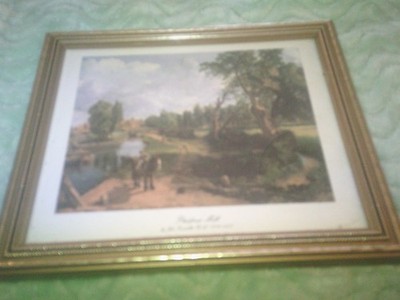 John Constable Prints` In A Gold Painted Wooden Frame set of four