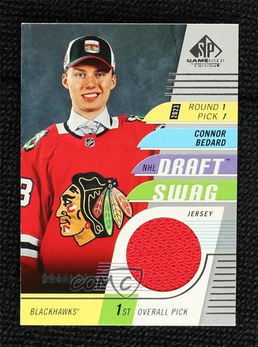 2024-25 Upper Deck SP Game Used Draft Swag Jersey 94/100 Connor Bedard #DS-9