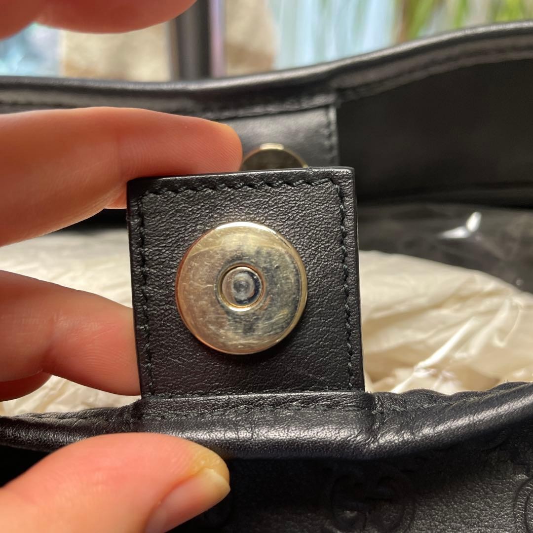 GUCCI Shima Tote Bag Leather Women’s Large Brown Excellent Condition thumbnail 14