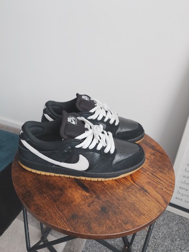 Nike SB Dunk Low Pro ShoesBlack, White, Black, Gum Light Brown, Black Sz9 ✅ - Picture 10 of 10