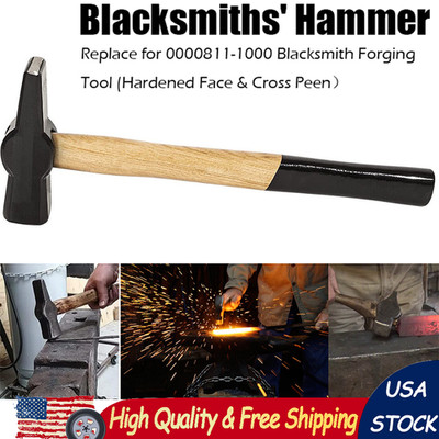 Blacksmiths' Hammer 0000811-1000 Metalworking Forging Hammer Tool 2.2 lbs/1000g