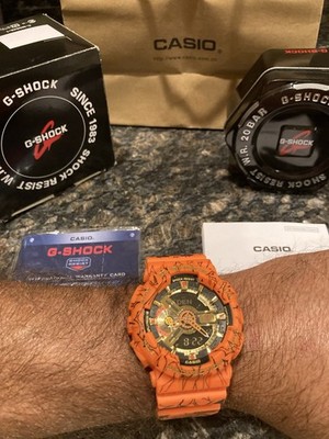 Casio G-Shock GA-110JDB-1A4 Dragon Ball Z Orange Limited Edition Complete Set.