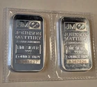 2 Sequential Serial # Johnson Matthey Refiners 1 Troy oz.999 Fine Silver Bars