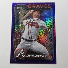 2024 Topps Series 1 - AJ Smith-Shawver #117 Purple  Holofoil 173/799 (RC)