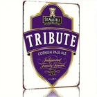 Tin Metal Signs Home Décor 8x12 Vintage St. Austell Brewery Tribute Cornish Pale