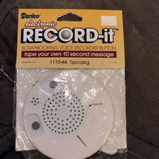 Electronic Record-It Voice Recorder Button Sc...