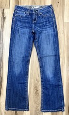 Ariat Girl  s Denim Jeans Pants 16 Mid Rise Straight Leg Western Medium Wash