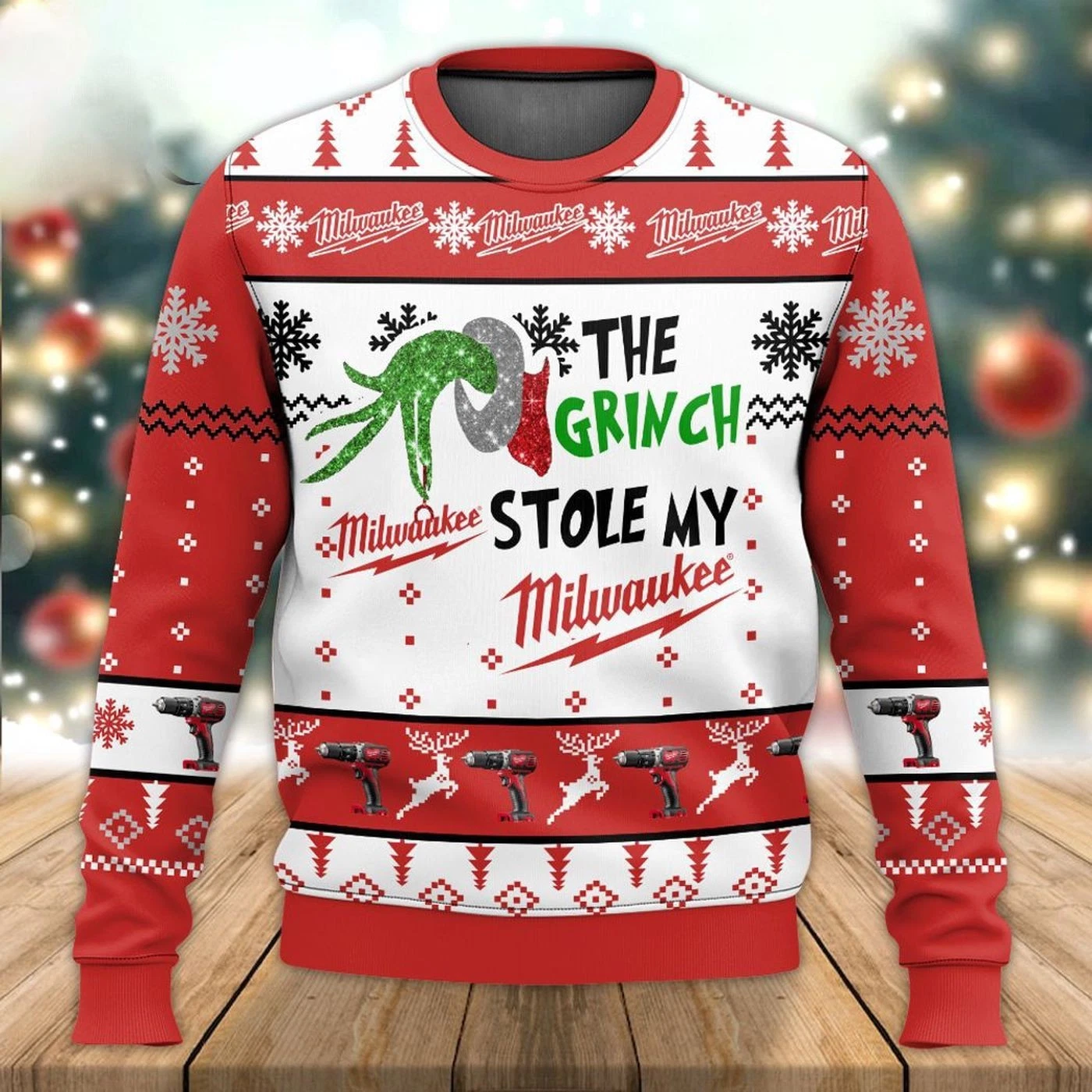 Get Festive with The funny character Stole My Dewalt Ugly Sweater – Perfect Holiday Gift!