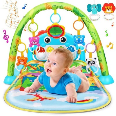 ''Gimnasio Para Bebes 0-6 Meses Niño Nino Alfombra De Juego Con Juguetes Y Piano