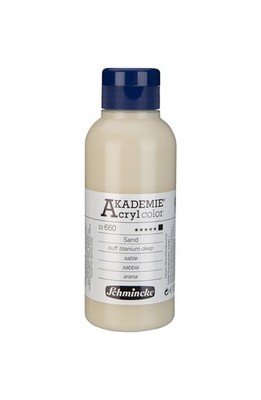 AKADEMIE Acryl color, Sand 250 ml, 23660027, feine KünstlerAcrylfarbe, brill...