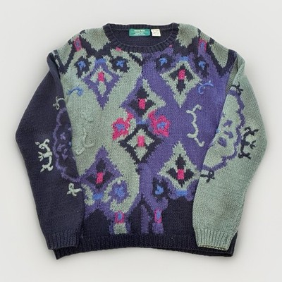 VTG Austin Reed Collection Women s Medium Sweater 80s Grandmacore Artsy Cabin