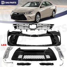 For Toyota Camry 2015 2016 2017 Bumper Cover Upper Lower Grille Fog Lamp Bracket