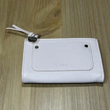 Chloé Fragrance Cosmetic Makeup Bag Clutch Faux Leather Petal Pink *New