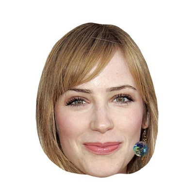 Jaime Ray Newman Big Head. Larger than life mask.