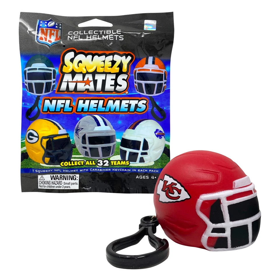 4 упаковки - SqueezyMates Gravity Feed шлемы NFL Mystery Packs - серия 1 - Изображение 2 из 4