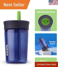 Spill Resistant 15 Oz Kids Tumbler with Removable Straw - Ideal for Playtime