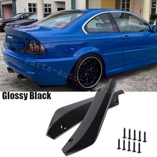Sport Racing Black Rear Bumper Splitter Diffuser Canards For E90 E92 E46 E36 Sport Racing Black Rear Bumper Splitter Diffuser Canards For E90 E92 E46 E36