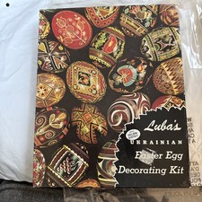 Vintage Lubas Ukrainian Easter Egg Pysanky Decorating Kit w/ Delrin Kitsky