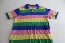 Daniel Cremieux reto Blue pink Stripe POLO SHIRT Small S