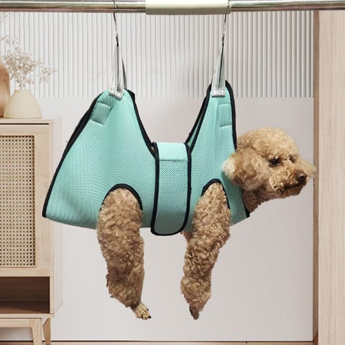 Pet Grooming Hammock with Hook Dog Cat Nail Trimming Sling Helper Retention Bag - Picture 6 of 16