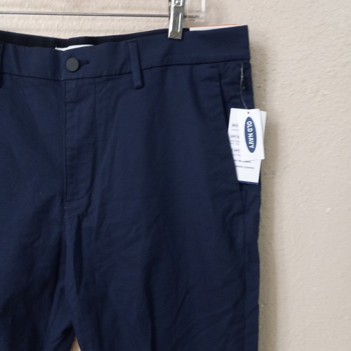 Old Navy Men Sz 34x32 Pants Ultimate Built-In Flex Chino Blue Stretch NWT 4893 - Picture 7 of 9