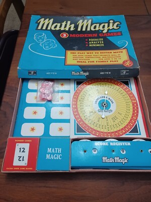 Vintage MATH MAGIC 3 Modern Games 1958 CADACO-ELLIS INC.