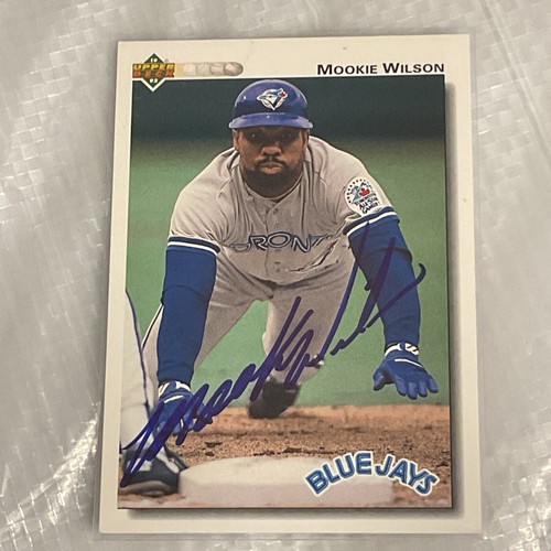 1992 Upper Deck #391 Mookie Wilson SIGNED - Picture 3 of 4