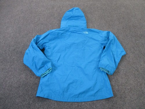 North Face Jacket Girls XL 18 Blue Hyvent Outdoors Hiking Rain Lightweight Lined - Picture 9 of 10