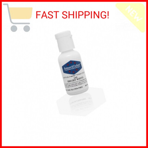 Food Coloring AmeriColor - Bright White Soft Gel Paste, .75 Ounce