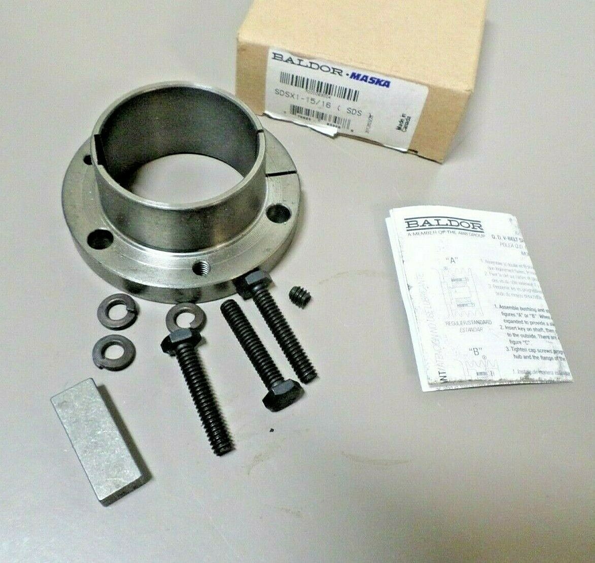 BALDOR MASKA SDSX 1 15-16 SDS QD BUSHING 1-1516 Bore | eBay