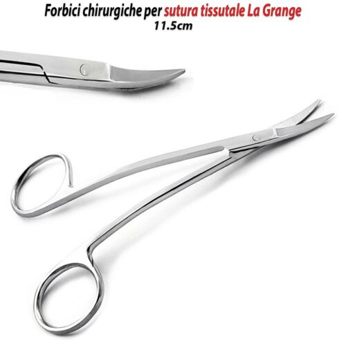 Forbici chirurgiche La Grange sutura di tessuti dentali Forbici per cesoia CE - Photo 1/5
