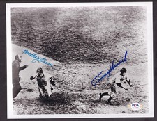 Tommy Henrich & Mickey Owen Drop 3rd Strike 1941 WS Autograph Photo PSA/DNA